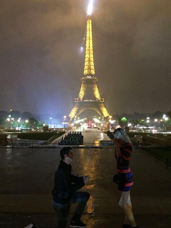 Pasó de Roland Garros a la Torre Eiffel para pedir matrimonio