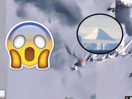 Escalofriante: Con Google Maps encuentran pirámide extraterrestre en la Antártica
