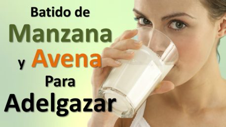 Batido de avena, manzana y limón para bajar de peso en una semana