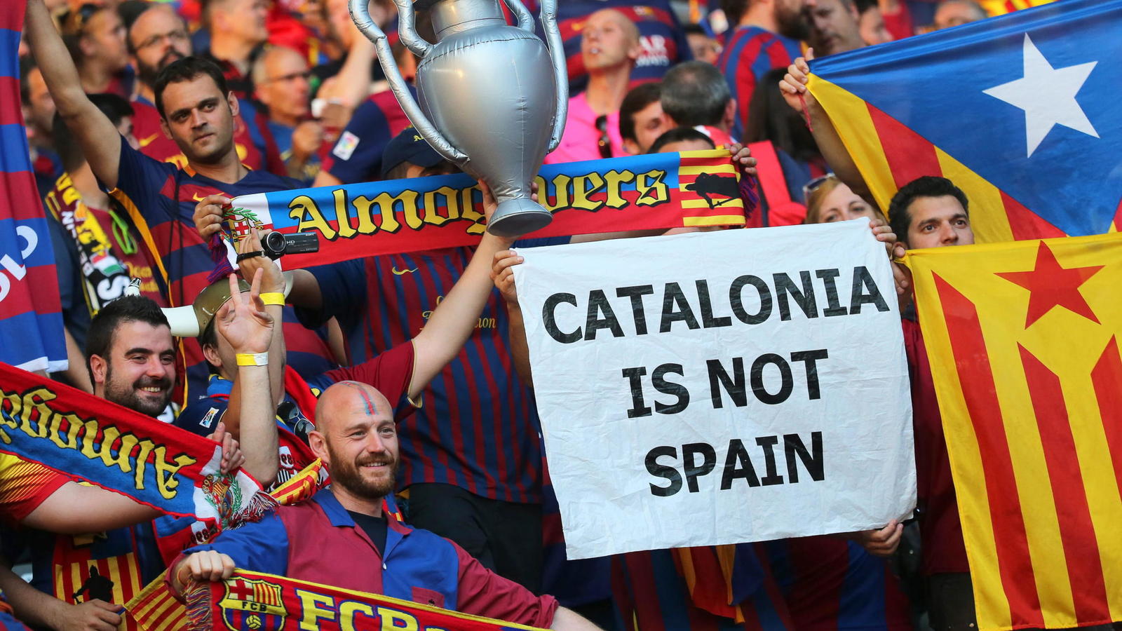 España prohíbe las banderas catalanas en la final de la Copa del Rey