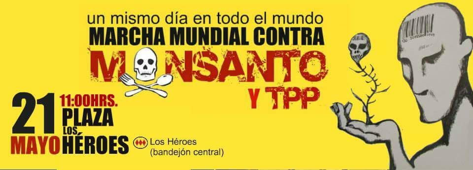 Movimientos sociales chilenos se suman a Marcha Mundial contra Monsanto y exigen rechazar el TPP
