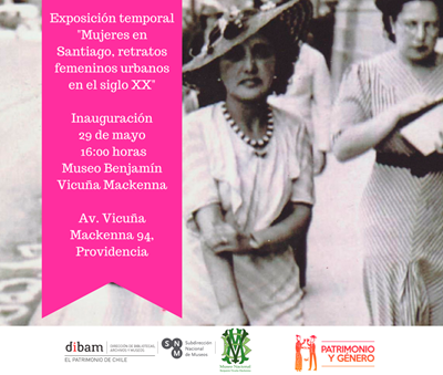 Exposición «Mujeres en Santiago, retratos femeninos urbanos en el siglo XX» en MBVM