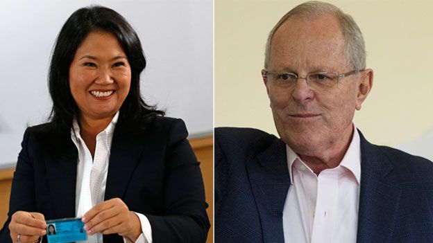 Peruanos en Chile dan su voto a Keiko Fujimori