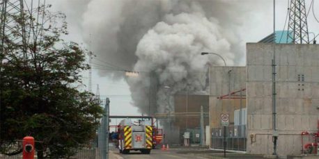Quillota: Controlan incendio en central Nehuenco