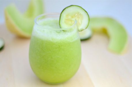 Batido de melón, manzana verde y pepino para bajar de peso