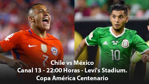 #Chile vs #México en vivo por Copa América Centenario 2016