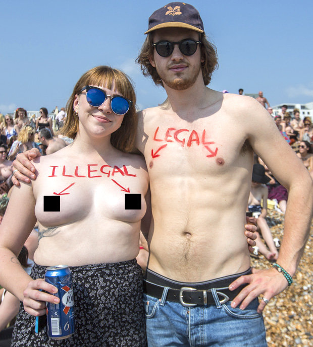 «Liberen el pezón»: campaña que con pechos al desnudo exige igualdad entre mujeres y hombres