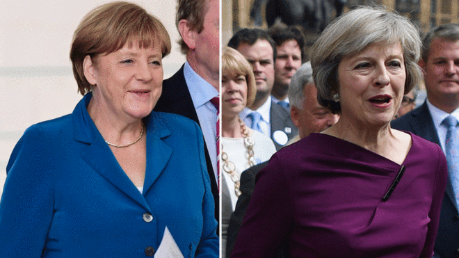 ¿Es la nueva primera ministra británica Theresa May la Angela Merkel de Reino Unido?
