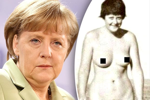 Estas son las fotos nudistas de la mandataria alemana, Angela Merkel, que han enloquecido al mundo