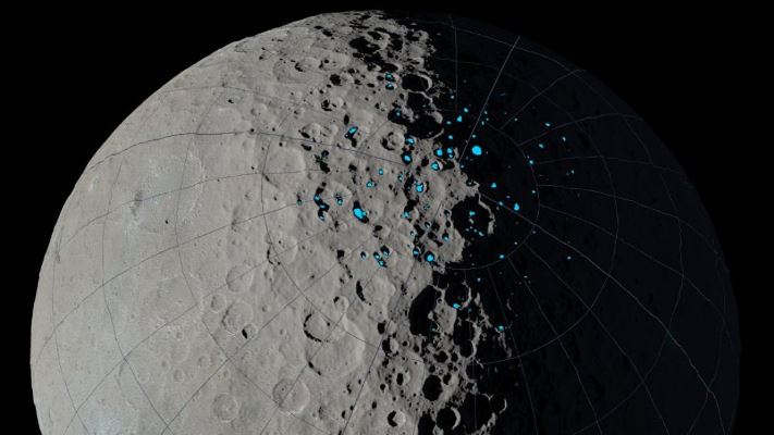Científicos de la NASA localizan el lugar en que Ceres alberga agua congelada