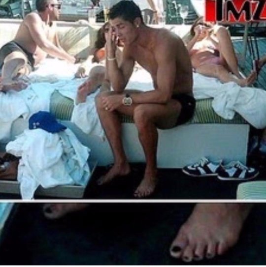 Revuelo en redes sociales por costumbre de Cristiano Ronaldo de… pintarse las uñas de los pies