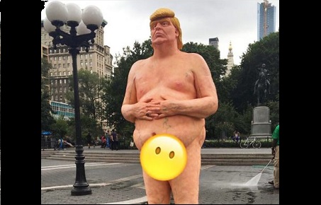 Donald Trump al desnudo y con sus vergüenzas expuestas genera revuelo mundial