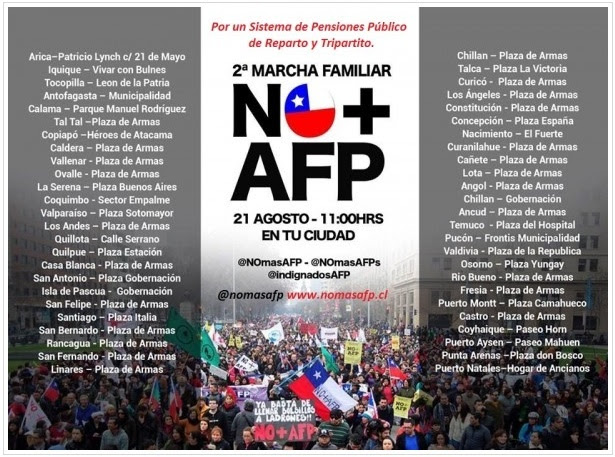 En imágenes las razones para sumarse a la marcha familiar contra las AFP
