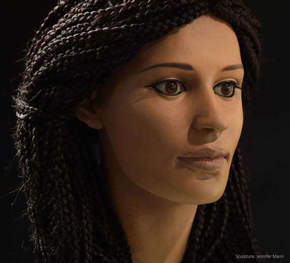 Así se ve el rostro reconstruido de una antigua mujer egipcia