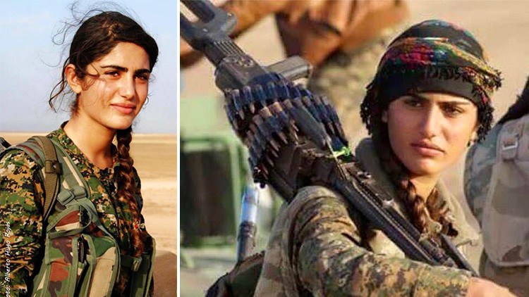 Dan por muerta a «Angelina Jolie» kurda combatiendo contra Estado Islámico