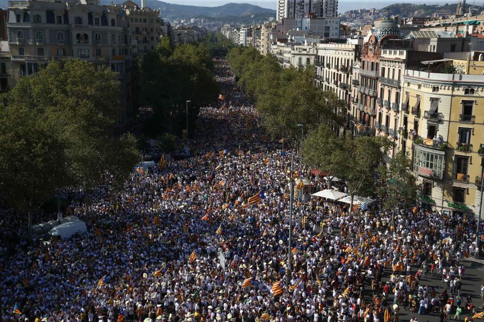 Cataluña: El independentismo sale masivamente a las calles