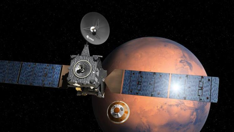 Sonda espacial europea está a punto de descender a la superficie de Marte