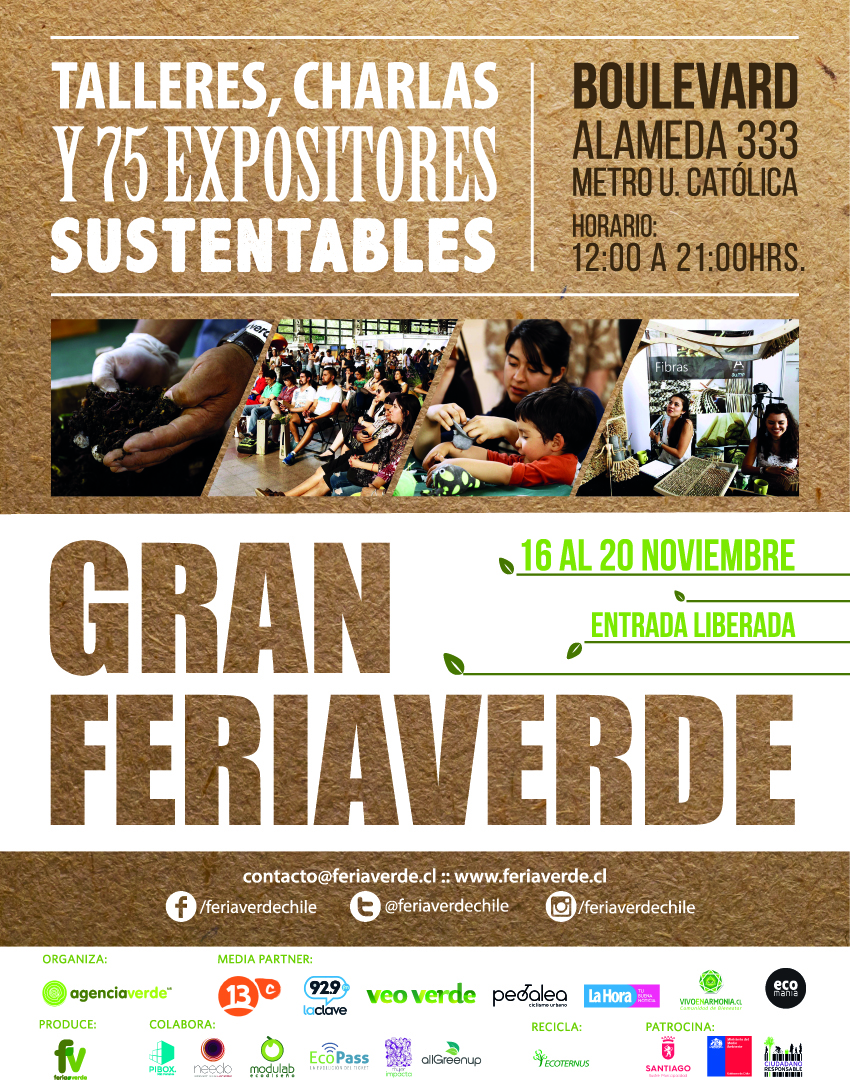 Participa en la Gran Feria Verde 2016, una experiencia amigable con el planeta