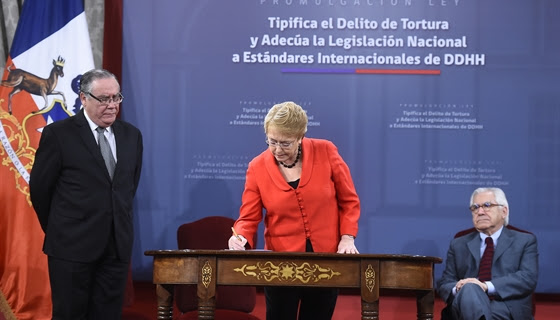 Promulgan ley que tipifica delitos de tortura y de tratos crueles