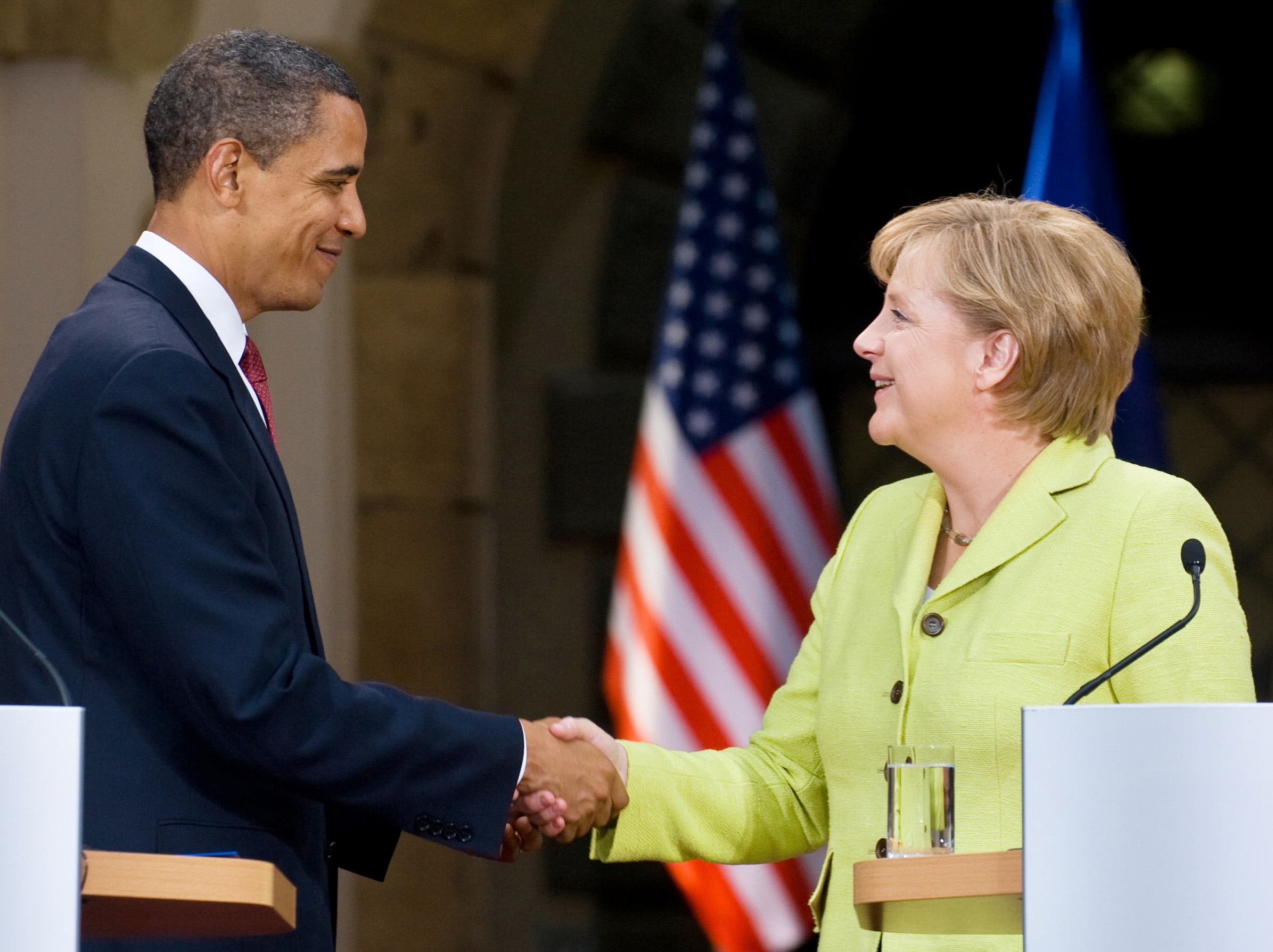 Obama y Merkel se despiden