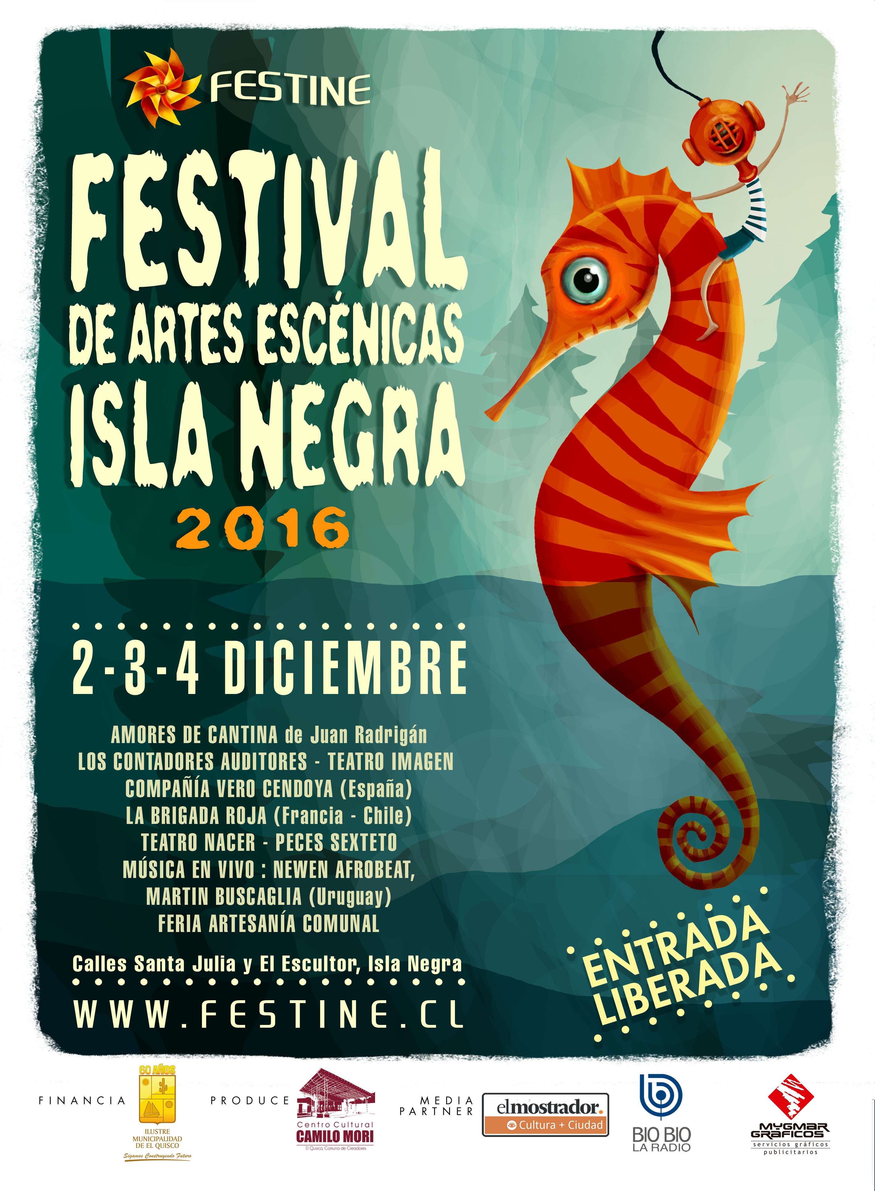 Festival de Artes Escénicas de Isla Negra tendrá invitados internacionales y una carpa con música en vivo