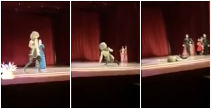 (+Video) ¡Bailarín muere en plena obra de teatro y todos pensaban que era parte del show!