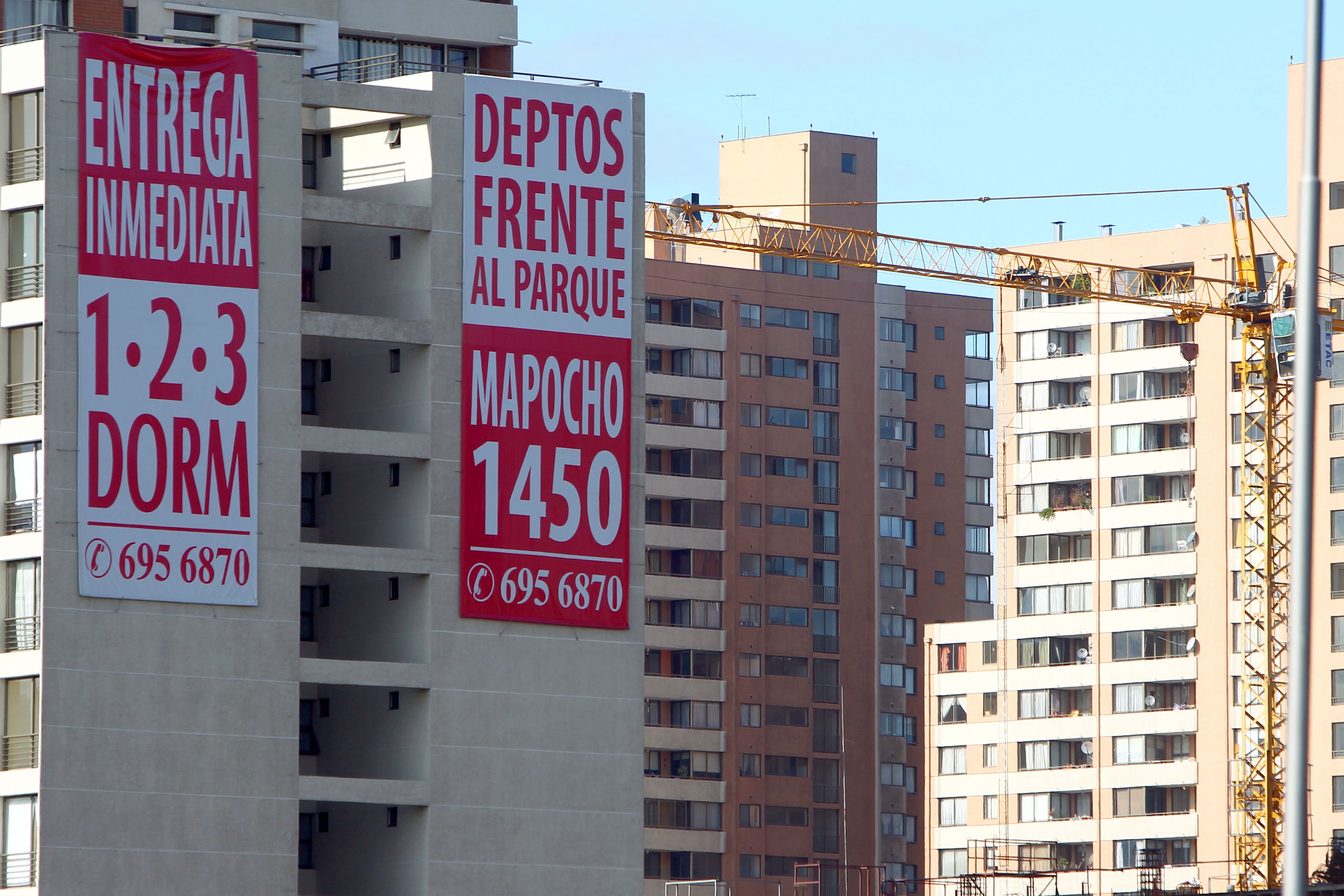 Venta de las viviendas nuevas en el Gran Santiago cayó 34%