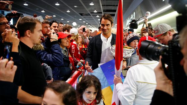 La emotiva recepción a Federer en Suiza tras ganar el Abierto de Australia
