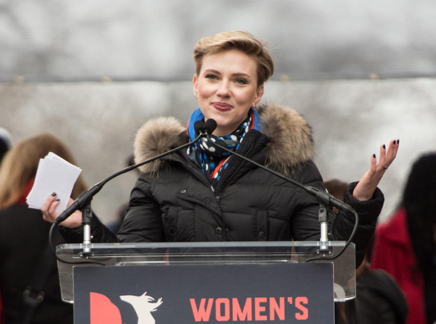 El conmovedor discurso de Scarlett Johansson en la Marcha de las Mujeres contra las políticas de Trump