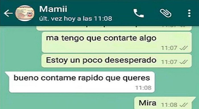 Quería trolear a su mamá que sería abuela y ella responde así (Fotos)