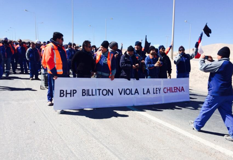 Federación Minera apoya a huelguistas de Minera Escondida y exige rol activo del Gobierno