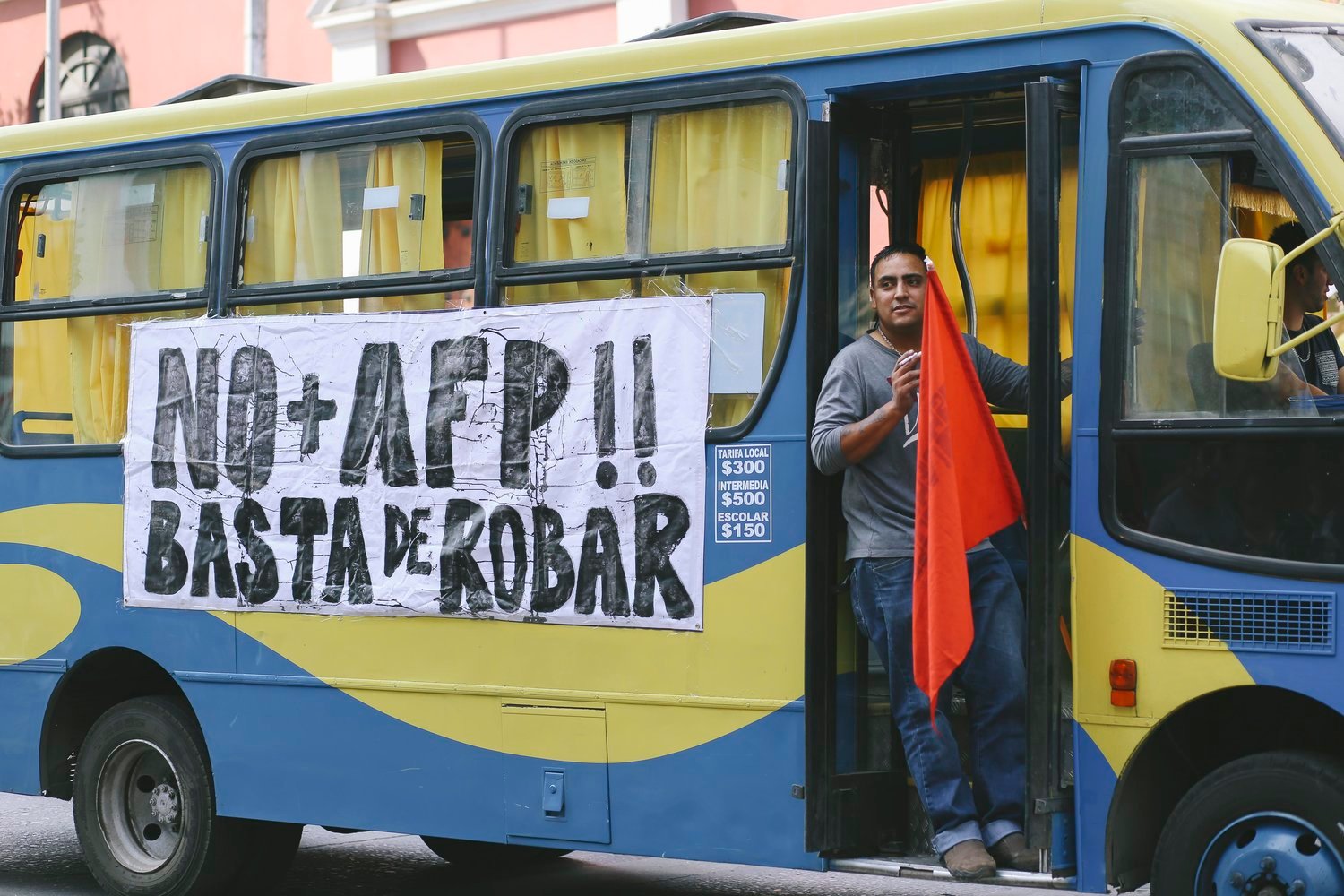 La marcha No+AFP a ojos de una fotógrafa italiana