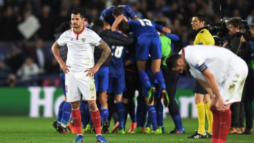Leicester liquidó el sueño de Sampaoli y Sevilla en la Champions