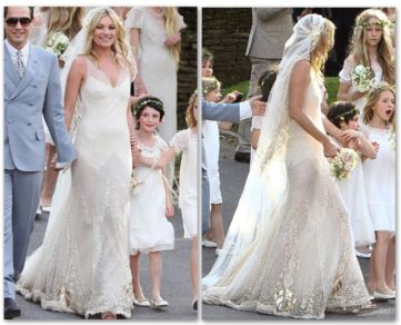 Salen a la luz unas fotos de Kate Moss desnuda el día de su boda