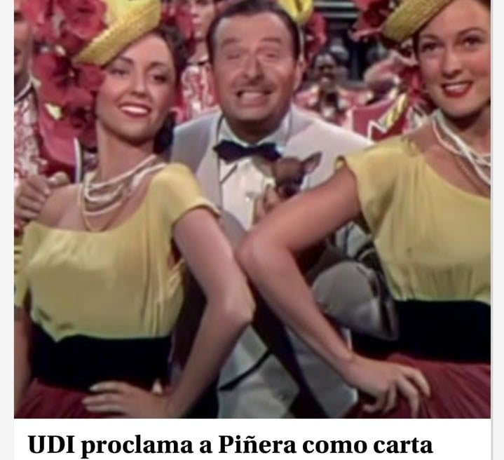 La Tercera acompaña con curiosa imagen proclamación presidencial de Piñera en la UDI