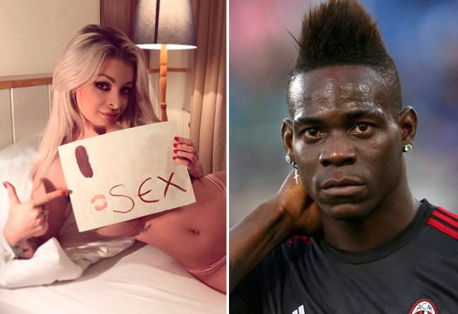 Una actriz porno alemana dejó en evidencia a Mario Balotelli