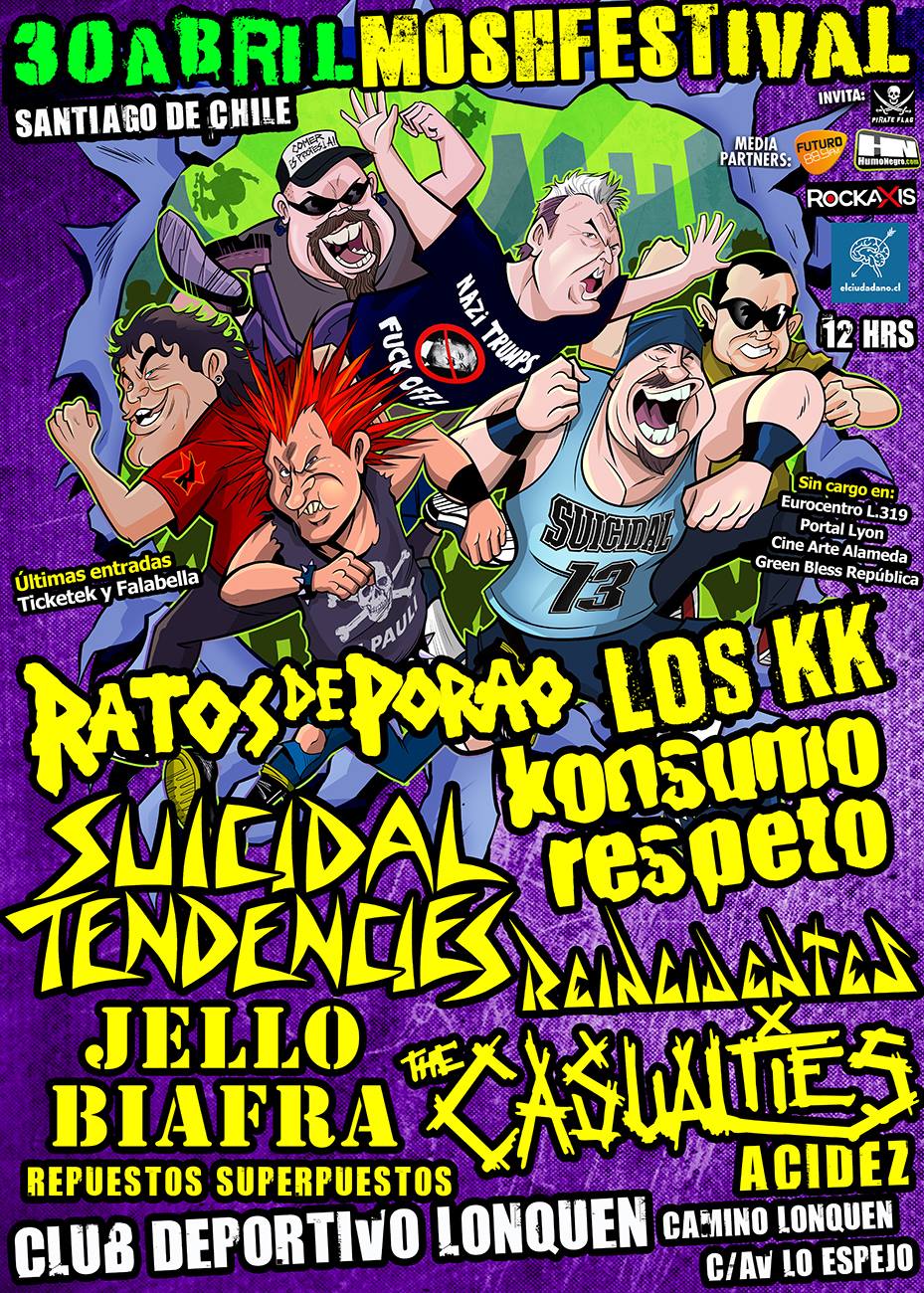 Se suspende hasta nuevo aviso el Mosh Festival 2017