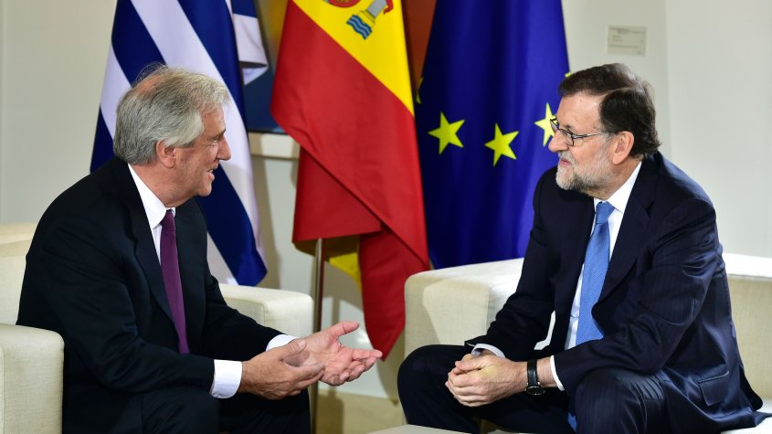 Rajoy prometió a Tabaré Vázquez acelerar el acuerdo de libre comercio entre el Mercosur y la Unión Europea