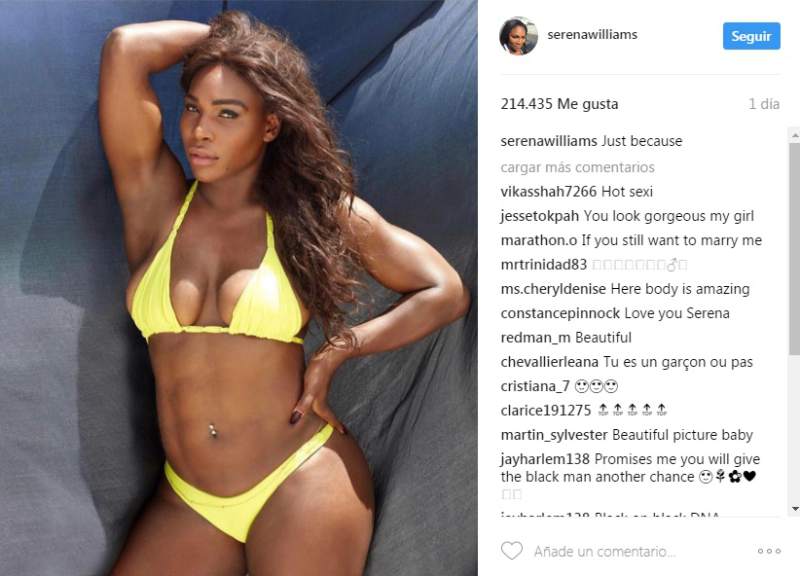 Serena Williams calentó las redes sociales con una foto en bikini