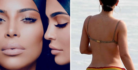 ¡No más photoshop! Kim Kardashian exhibe sus verdaderas curvas en diminuto bikini.