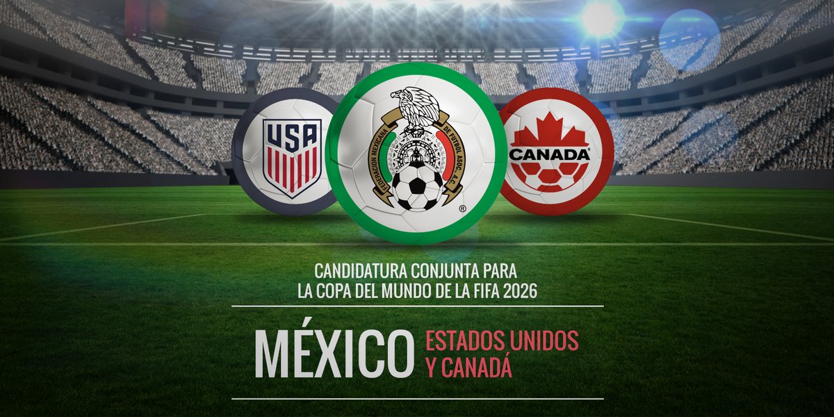 Estados Unidos, México y Canadá oficializan su candidatura para el Mundial 2026