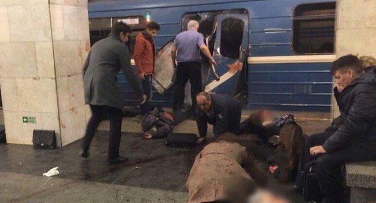 Ataque en Rusia: 10 muertos en explosión en metro de San Petersburgo