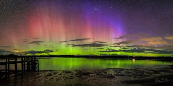 La aurora austral ofreció un espectáculo en Australia y Nueva Zelanda el fin de semana