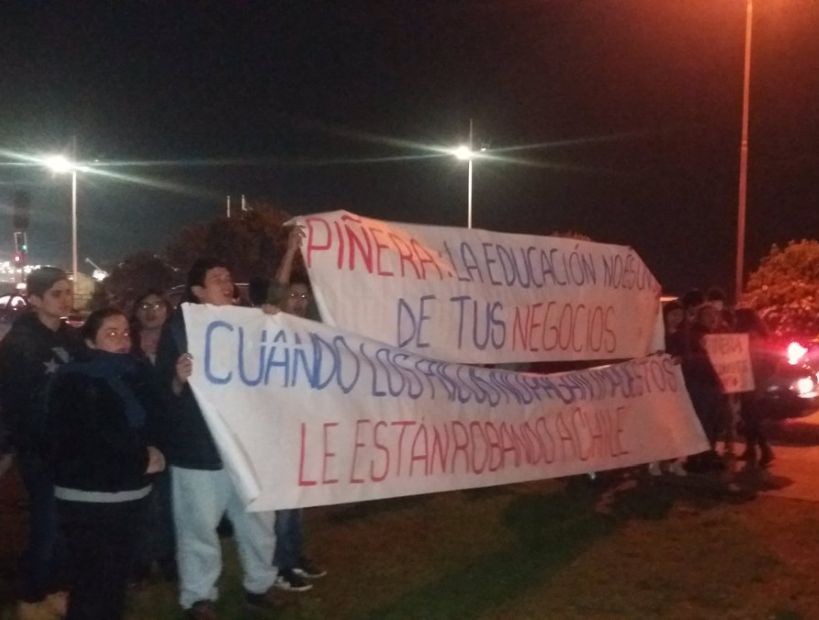Puerto Montt: Siete detenidos tras funa a Piñera