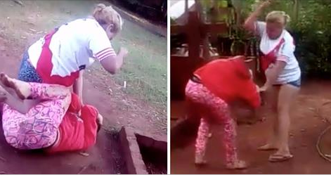Captan a descontrolada madre golpeando a su hija. Todo cambia cuando pide que la traigan un cuchillo
