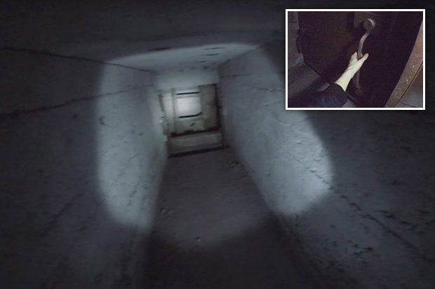 Entró a un túnel debajo de una fábrica abandonada en Rusia y lo que encontró es perturbador