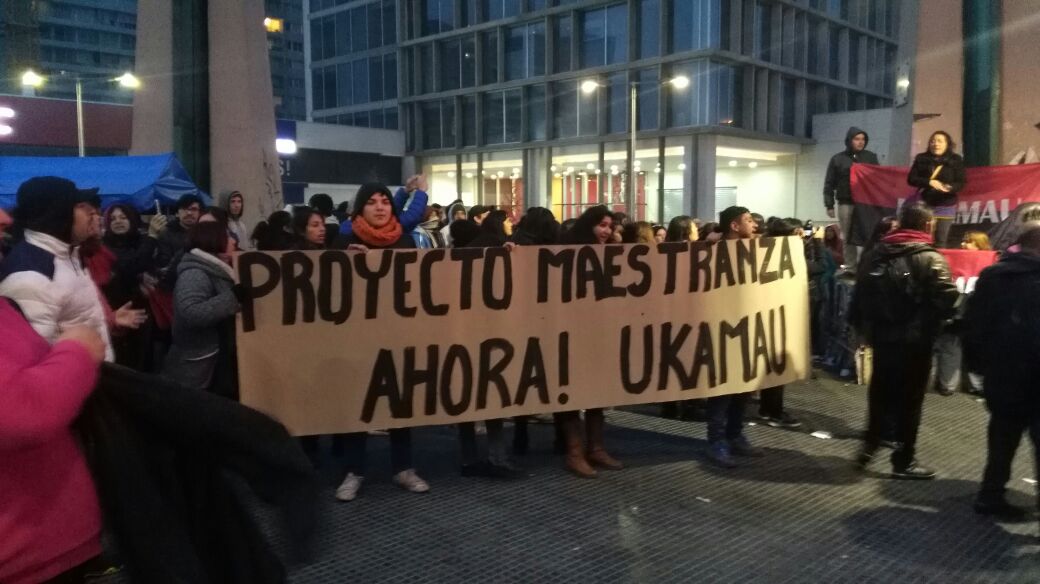 Movimiento de Pobladores Ukamaú protesta por retraso en proyecto habitacional Maestranza