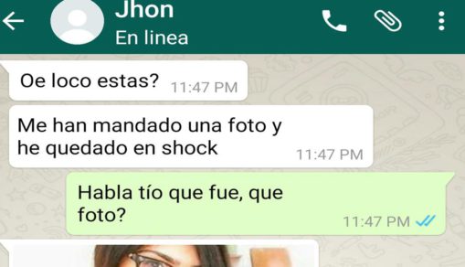 WhatsApp: le enviaron una foto desnuda de su exnovia y esta fue su reacción