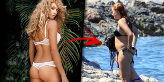 Famosas en traje de baño que prueban que sin Photoshop son mujeres comunes y corrientes