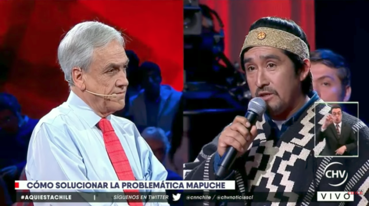 Lonko Juan Pichún concreta acción legal contra Sebastián Piñera